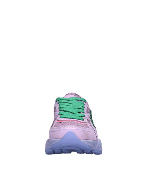 Sneakers in pelle e tessuto C'N'C | 25501/CP CVIOLA-VERDE